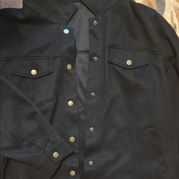 Black Button-Up Jacket - Picture 2 of 4